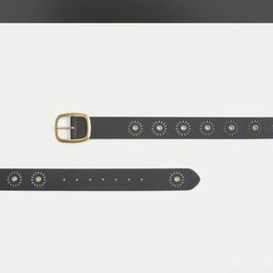 Hollister Black Belt with Gold Accents